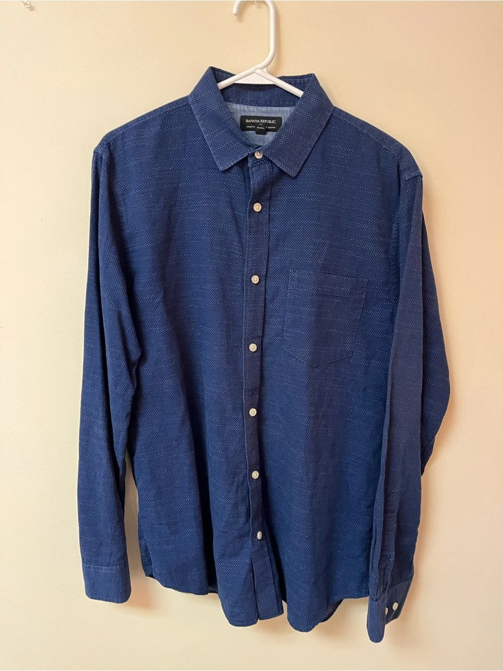 Banana Republic Button Down Long Sleeve Shirt Blue Men’s Large